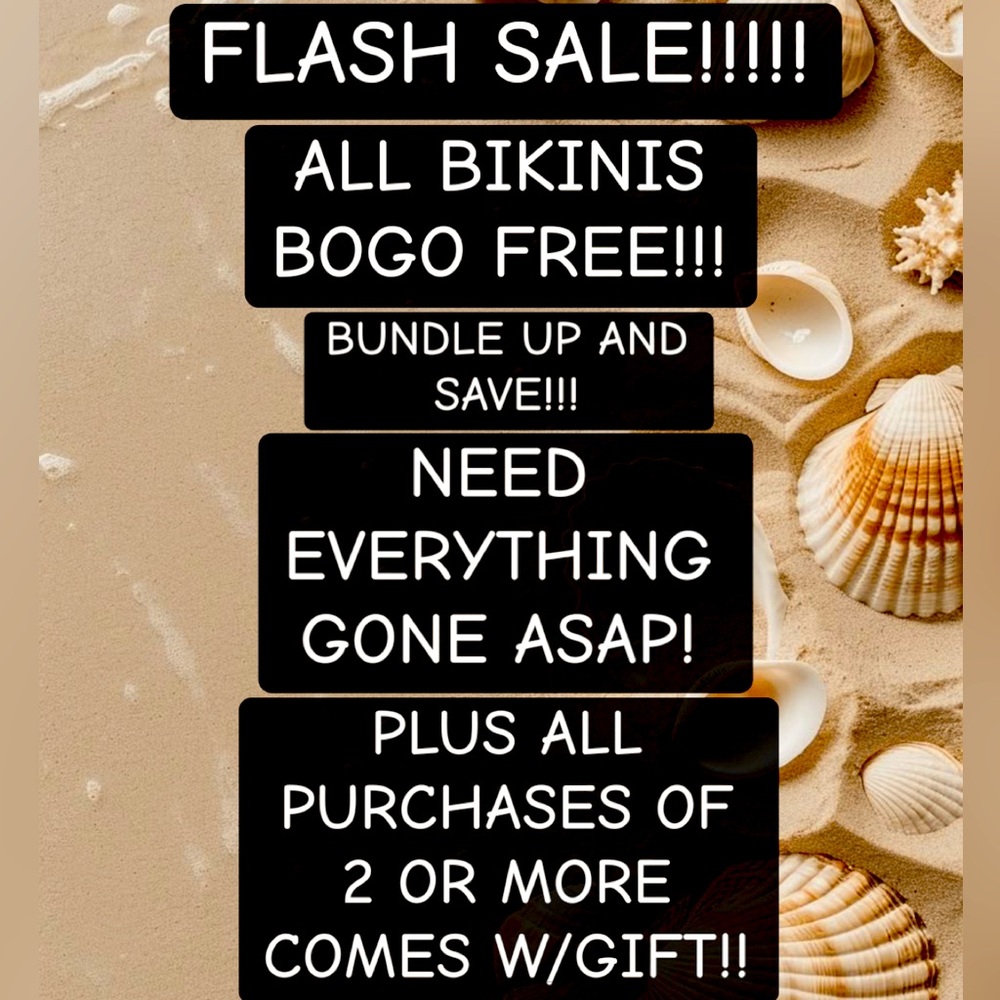 FLASH SALE!!! BOGO!!👙